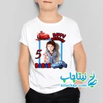 چاپ تیشرت تولد مک کویین و سالی با چاپ عکس دلخواه کد5