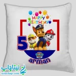 چاپ و خرید کوسن تولد سگهای نگهبان کد5