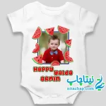 سفارش چاپ و خرید سرهمی یلدایی با عکس نوزاد کد1