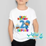 سفارش چاپ و خرید تیشرت تم تولد پوکویو کد1