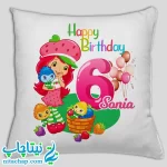 سفارش چاپ و خرید کوسن فانتزی دختر توت فرنگی کد7